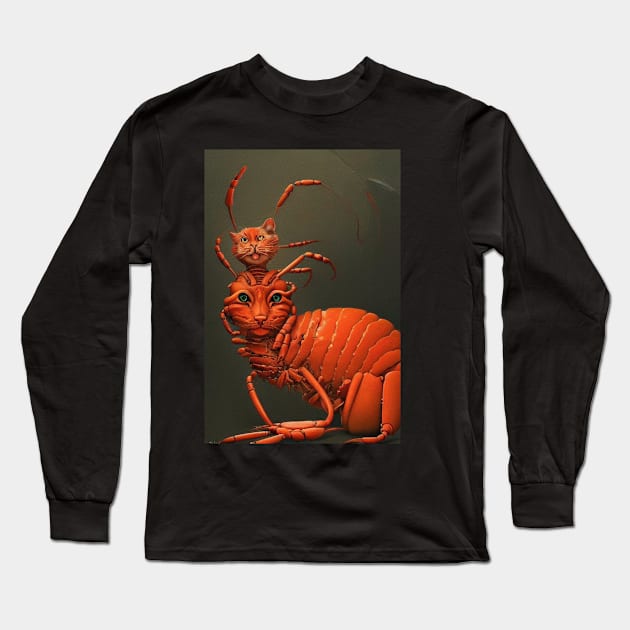 Horror Intercrossed Animal Long Sleeve T-Shirt by Intercrossed Animal 